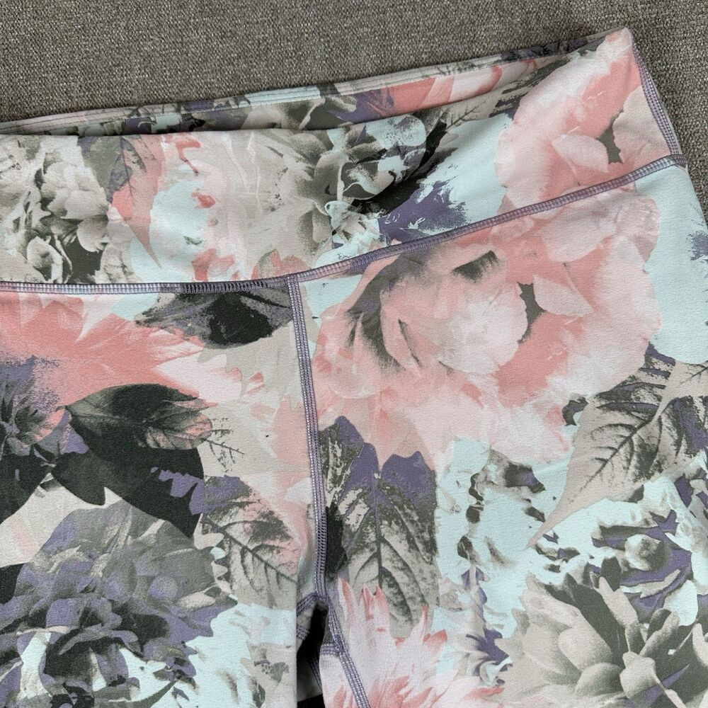 Fabletics Powerhold Leggings Large L Floral Salar High Waisted Crop 25 Inseam